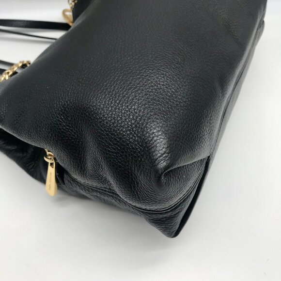 Michael Kors Black Pebbled Leather Jet Set Chain Shoulder Bag - Picture 6 of 10